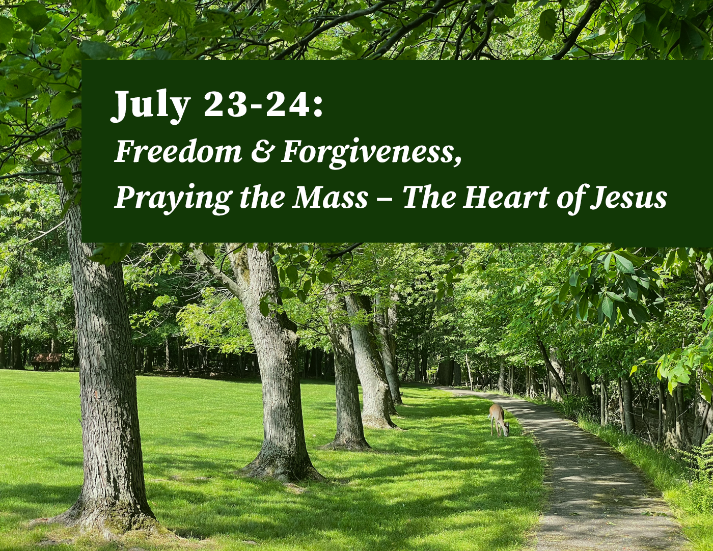Ignatian 2-Day Retreat: Freedom & Forgiveness and Praying the Mass - The Heart of Jesus