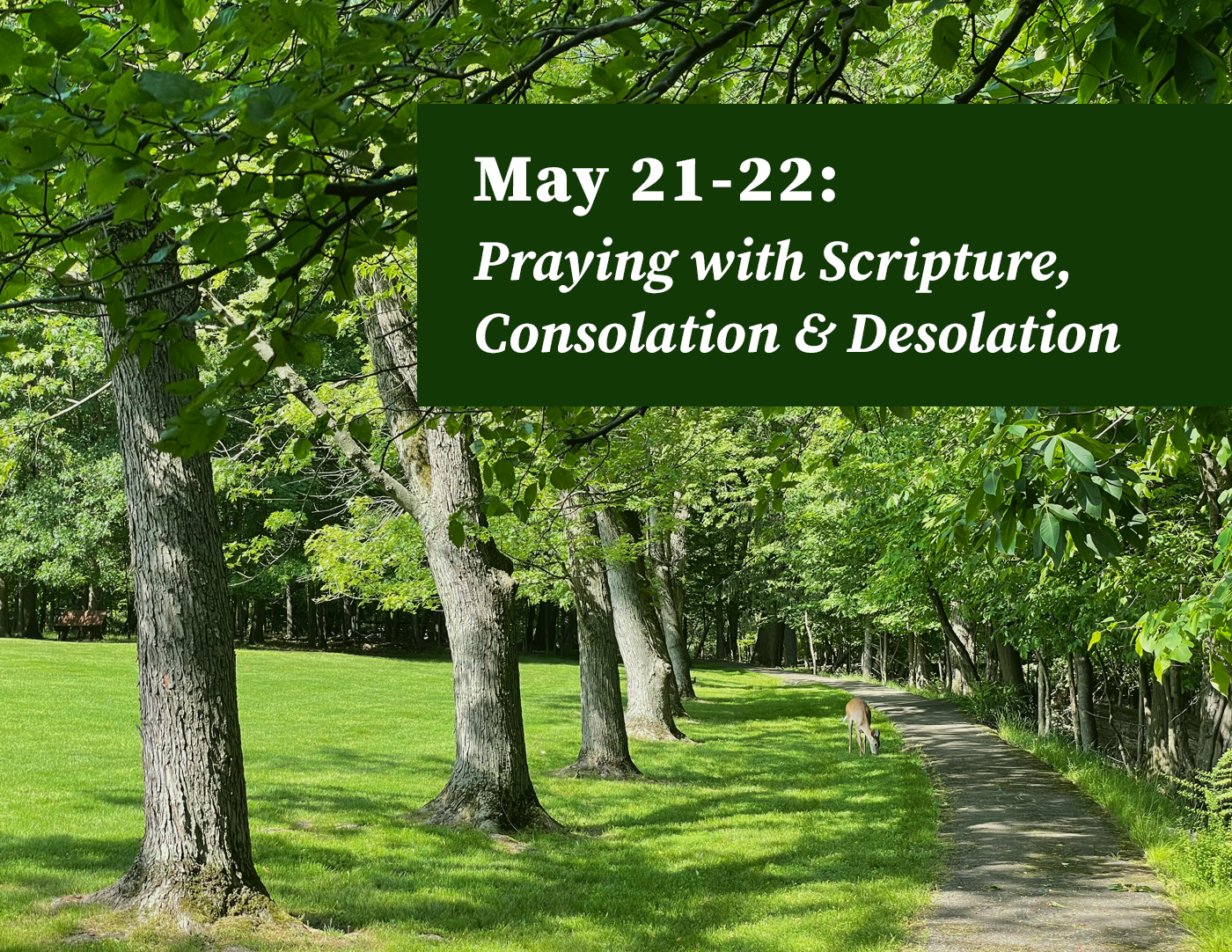 Ignatian 2-Day Retreat: Praying with Scripture, Consolation & Desolation
