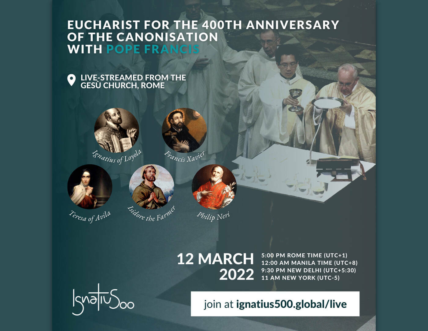 400th Anniversary of the Canonization of Ignatius Loyola and Francis Xavier